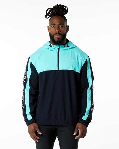 Lightning Blue Alphalete Woven Performance Jacket | 31625-JMTD