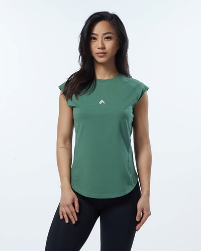 Luxury Green Alphalete High Performance Short Sleeve Tee | 94720-NIQT