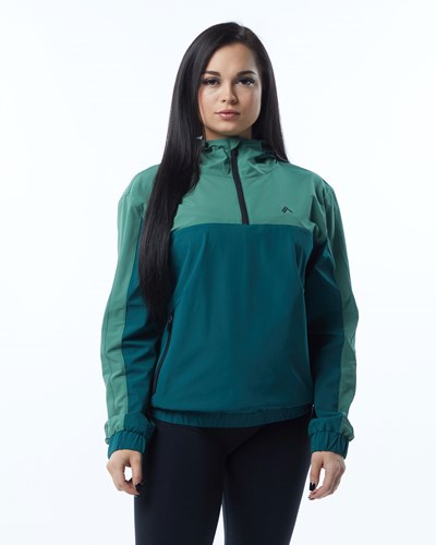 Luxury Green Alphalete Woven Performance Jacket | 12763-MQUV