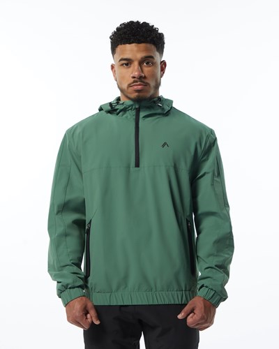 Luxury Green Alphalete Woven Performance Jacket | 53027-PCVG