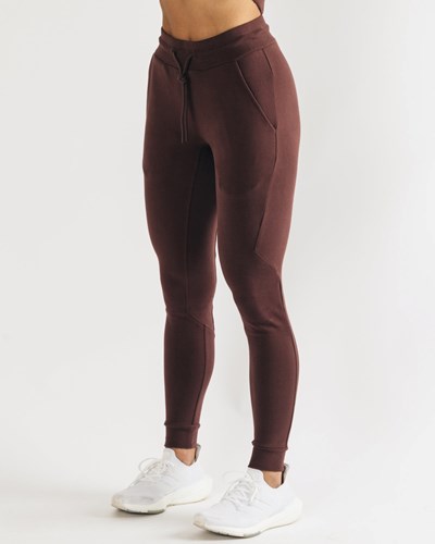 Mahogany Alphalete Fitted Single-Brushed 29" Jogger | 76534-MNKV
