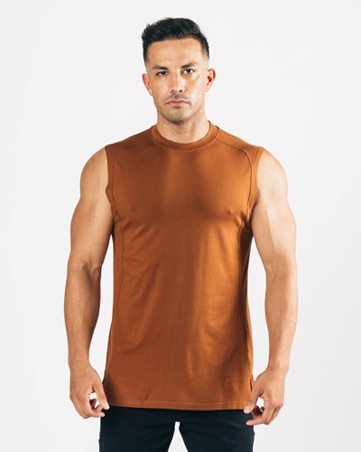 Mahogany Alphalete High-Neck Premium Cutoff | 16925-JKYB