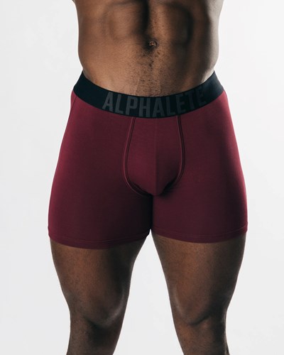 Maroon Alphalete Frictionless Modal Boxer Brief | 68941-YUIF