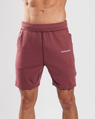 Mauve Alphalete 4-Way Stretch 8" Short | 28651-KZBY