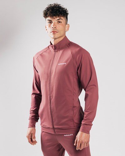 Mauve Alphalete 4-Way Stretch Track Jacket | 84195-WOSR