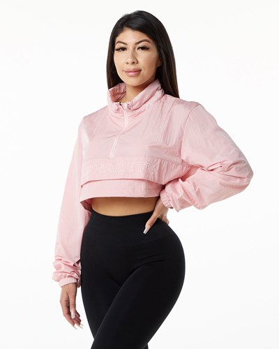 Mauve Alphalete All-Purpose Crop Jacket | 94510-BQXR