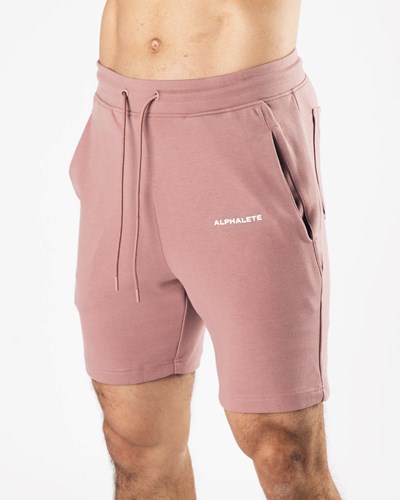 Mauve Alphalete Relaxed All-Purpose 8" Cotton Short | 90325-TYNO
