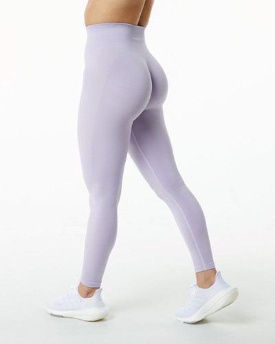 Misty Lilac Alphalete Seamless Scrunch Legging | 87532-JYKC
