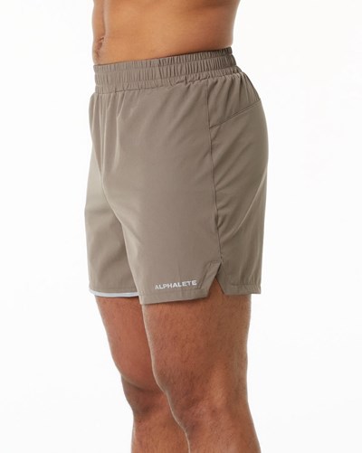 Mocha Alphalete Woven Training Short | 20861-WZBS