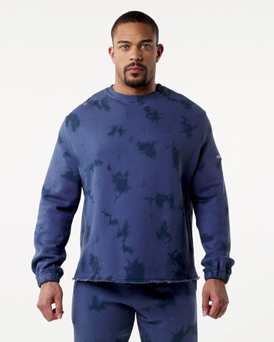 Moonlight Alphalete Washed Fleece Sweater | 62143-WHSO