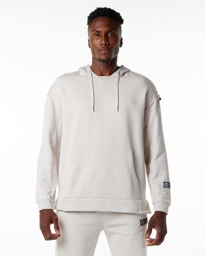 Moonstone Alphalete Heavyweight Washed Terry Hoodie | 03452-ZXKC
