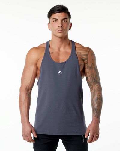 Muted Purple Alphalete Stepped Hem Stringer | 49028-BHML