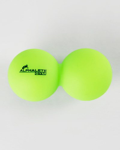 Neon Green Alphalete Alphalete Double Lacrosse Ball Roller | 15609-FRMS