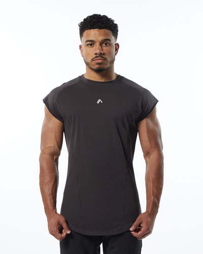 Obscure Grey Alphalete High Performance Sleeveless Tee | 83746-NIOV