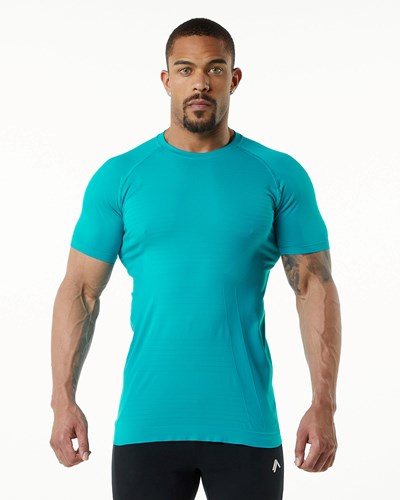 Ocean Alphalete High Performance Seamless Short Sleeve Tee | 87514-SMWC