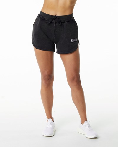 Onyx Alphalete Heavyweight Washed Terry Short | 79804-UYXT
