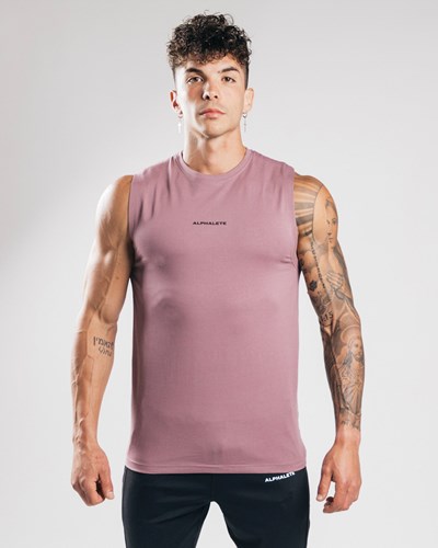Passive Purple Alphalete Fitted Performance Tank | 85796-AJFR