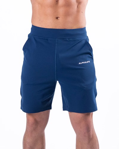 Persian Blue Alphalete 4-Way Stretch 8" Short | 42790-JNGM
