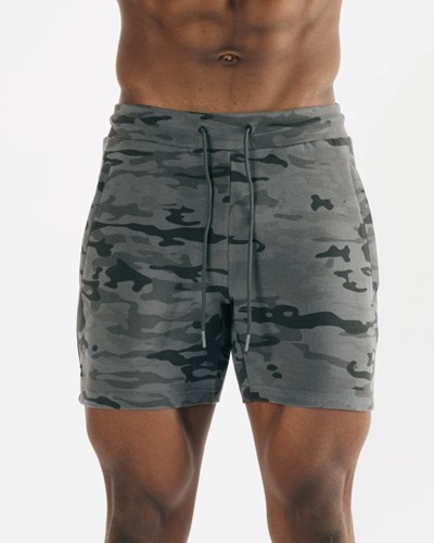 Phantom Camo Alphalete Fitted Single-Brushed 7" Short | 87642-JUBF