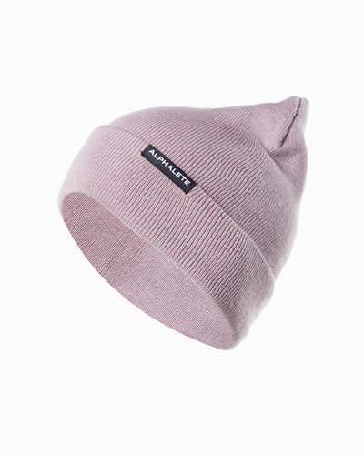 Purple Dove Alphalete Cotton Knit Beanie | 62348-YSTX