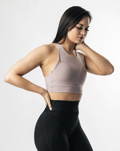 Purple Dove Alphalete Medium-Impact Luxury Sports Bra | 56792-CGIV