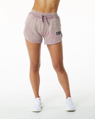 Rose Quartz Alphalete Heavyweight Washed Terry Short | 21763-VDZF