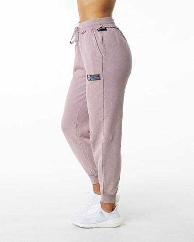 Rose Quartz Alphalete Heavyweight Washed Terry Jogger | 40938-UBEY