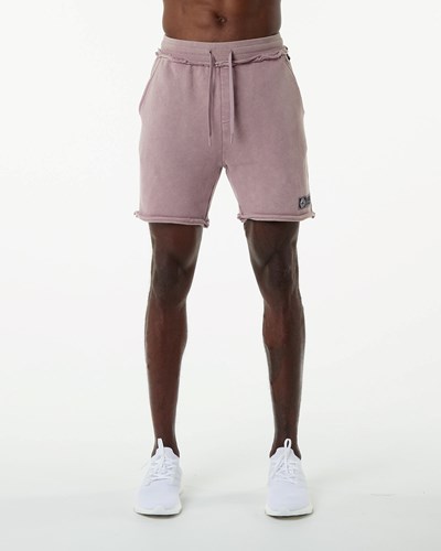 Rose Quartz Alphalete Heavyweight Washed Terry Short | 95276-DIFZ