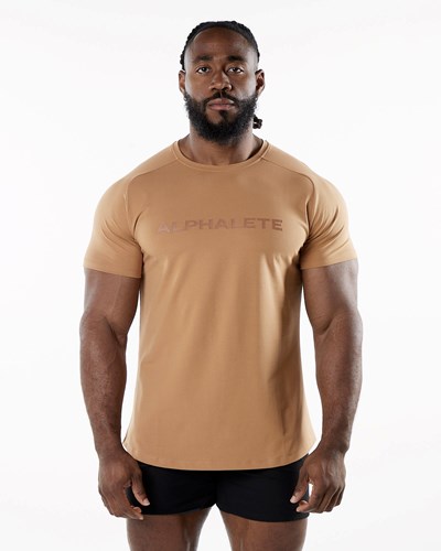 Rust Alphalete Fitted Performance Short Sleeve | 28754-APSR