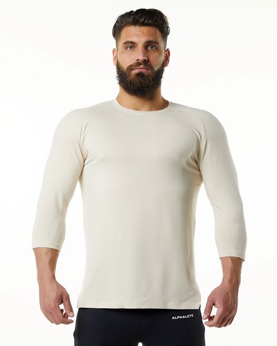 Sahara Alphalete Premium 3/4 Sleeve Tee | 36708-LHBF