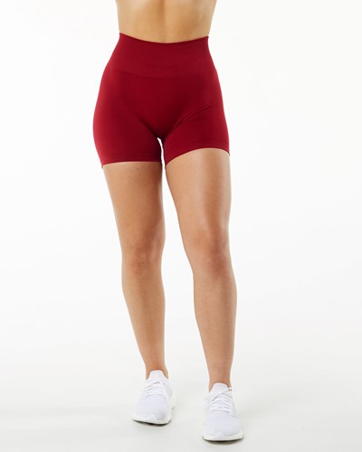 Scarlet Alphalete Seamless Scrunch 4.5" Short | 47603-DVYQ