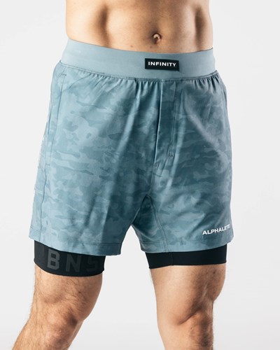 Sea Level Alphalete Lined Woven 4-Way Stretch 5" Short | 63498-BSKY