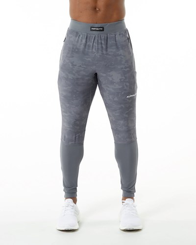 Shadow Grey Alphalete Woven 4-Way Stretch 29" Pant | 53901-YNBR