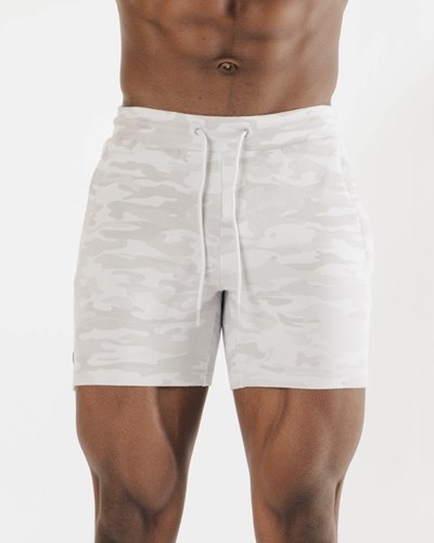 Silver Camo Alphalete Fitted Single-Brushed 7" Short | 87190-VWOR