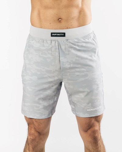 Silver Summit Alphalete Woven 4-Way Stretch 7" Short | 37926-QUDF