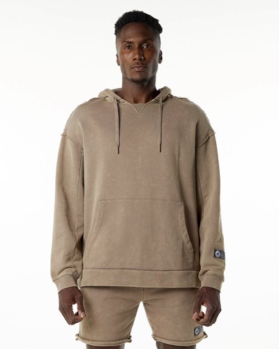 Smokey Quartz Alphalete Heavyweight Washed Terry Hoodie | 86319-UEFQ