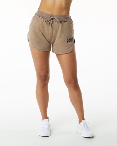 Smokey Quartz Alphalete Heavyweight Washed Terry Short | 92104-GBCR