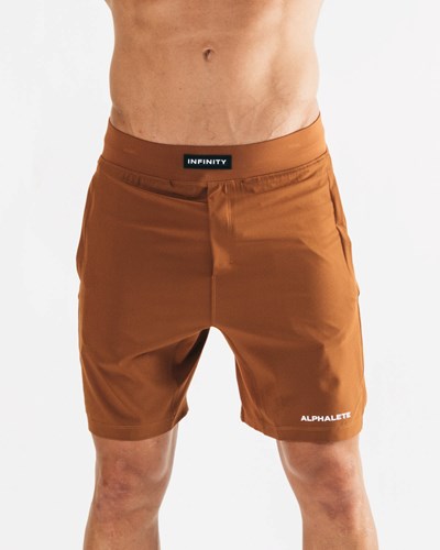 Spice Alphalete Woven 4-Way Stretch 7" Short | 08672-DTXO