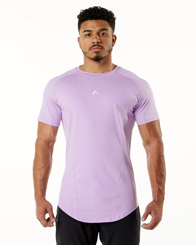 Static Lavender Alphalete High Performance Tee | 32087-NAQC