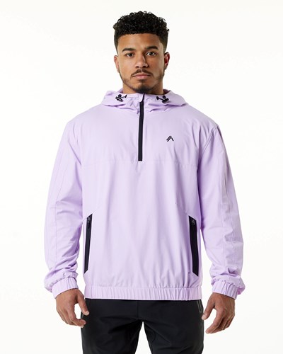Static Lavender Alphalete Woven Performance Jacket | 06218-RJMA