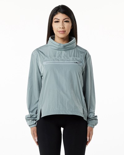 Steel Blue Alphalete All-Purpose Pullover | 58941-HSFX