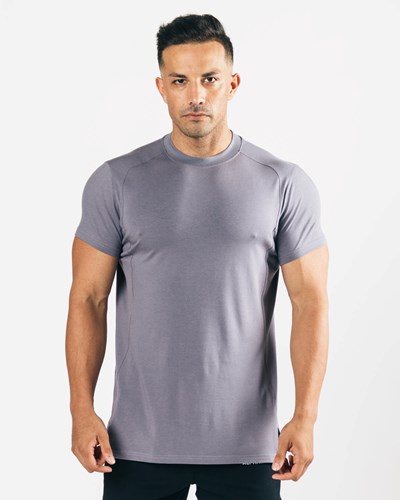 Still Water Alphalete High-Neck Premium Short Sleeve | 31649-GIUQ