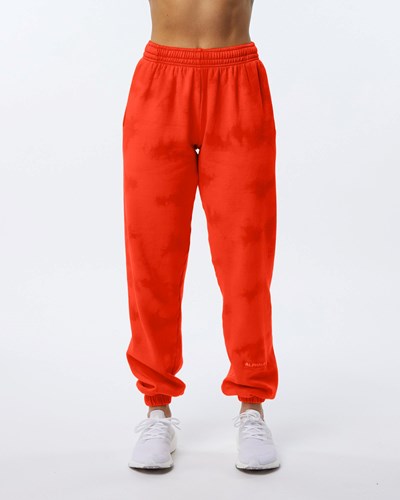 Strawberry Alphalete Washed 30" Fleece Jogger | 43872-KQHZ