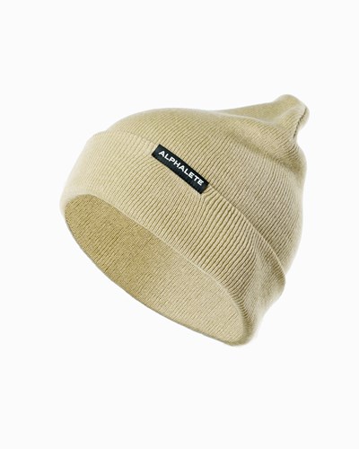 String Alphalete Cotton Knit Beanie | 56137-UJLI