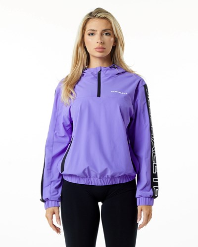 Synthetic Violet Alphalete Woven Performance Jacket | 79813-JDSH