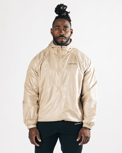 Tan Alphalete Woven Performance Jacket | 23946-QFNI