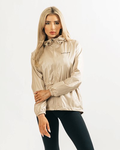 Tan Alphalete Woven Performance Jacket | 93624-GVOZ