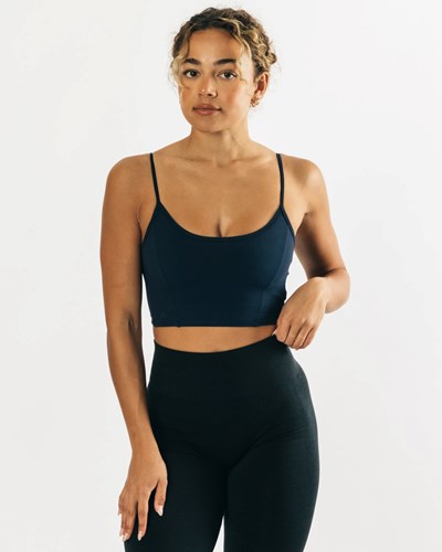 Teal Alphalete Fitted Cropped Tank | 94730-GPHB