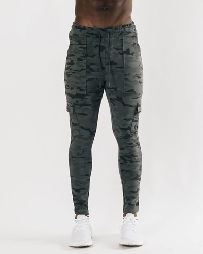 Terrain Camo Alphalete Fitted Single-Brushed 30" Cargo Pant | 23048-JPQO