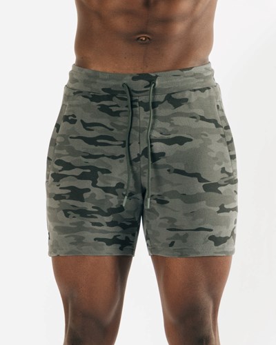 Terrain Camo Alphalete Fitted Single-Brushed 7" Short | 95286-KDTJ